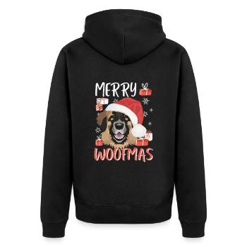 Joyeux Noël Leonberg - Veste à capuche bio Premium Unisexe - noir - Dos - Nico (187cm)