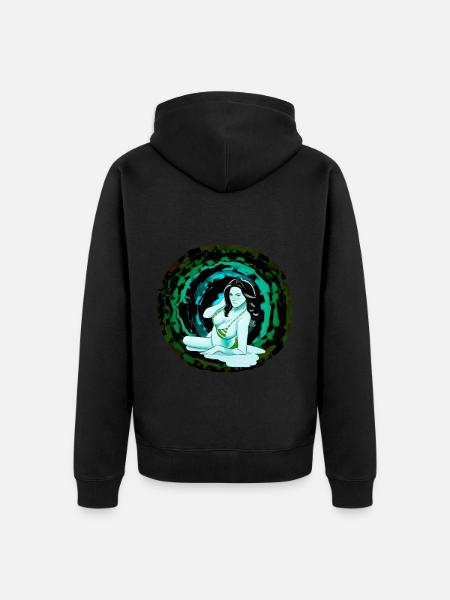 Dream Woman Fantasy Men Sexy Girl Girl - Unisex Premium Organic Zip Hoodie - black
