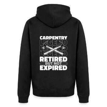 Charpentier Charpentier à la retraite - Veste à capuche bio Premium Unisexe - noir - Dos - Nico (187cm)