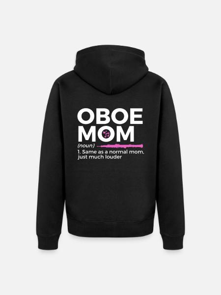 Oboe Musiker - Unisex Premium Bio Zip Hoodie - Schwarz