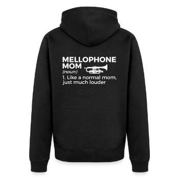 Musicien Mellophone - Veste à capuche bio Premium Unisexe - noir - Dos - Nico (187cm)