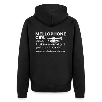 Musicien Mellophone - Veste à capuche bio Premium Unisexe - noir - Dos - Nico (187cm)