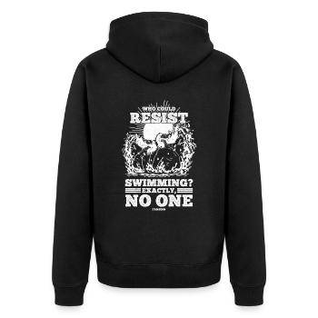 Nager - Veste à capuche bio Premium Unisexe - noir - Dos - Nico (187cm)