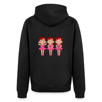 Ballet - Veste à capuche bio Premium Unisexe - noir - Dos - Nico (187cm)