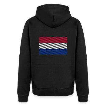 Drapeau des Pays-Bas - Veste à capuche bio Premium Unisexe - noir - Dos - Nico (187cm)