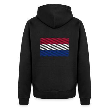 Drapeau des Pays-Bas - Veste à capuche bio Premium Unisexe - noir - Dos - Nico (187cm)