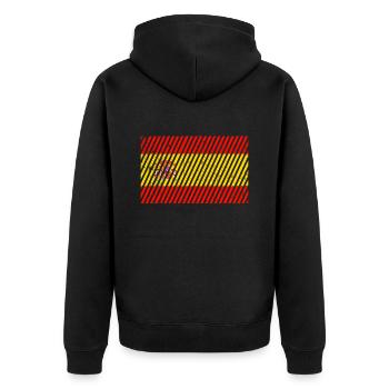 Drapeau de l’Espagne - Veste à capuche bio Premium Unisexe - noir - Dos - Nico (187cm)