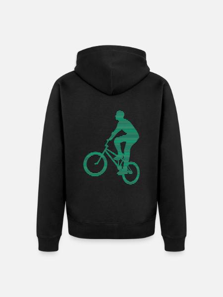 Le BMX - Veste à capuche bio Premium Unisexe - noir