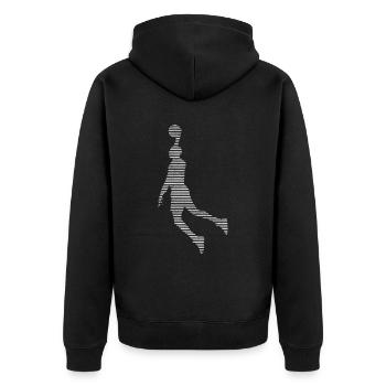 Basket-ball - Veste à capuche bio Premium Unisexe - noir - Dos - Nico (187cm)