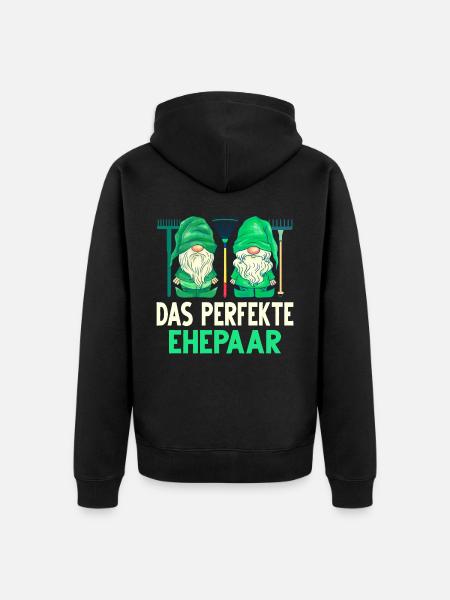 Garten Hobbygärtner Gärtner - Unisex Premium Bio Zip Hoodie - Schwarz