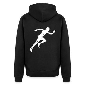Coureur Running Running - Veste à capuche bio Premium Unisexe - noir - Dos - Nico (187cm)