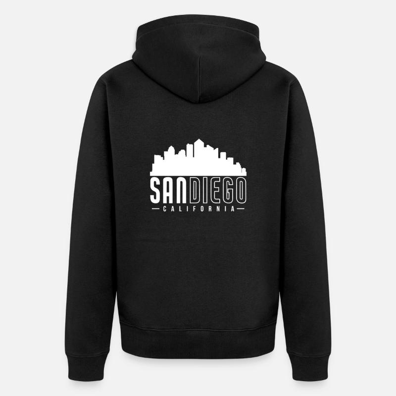 San Diego - Veste à capuche bio Premium Unisexe - noir