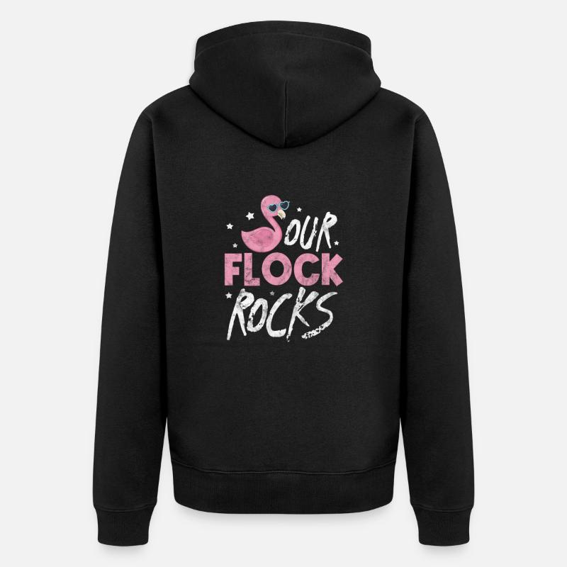 Flamant - Veste à capuche bio Premium Unisexe - noir