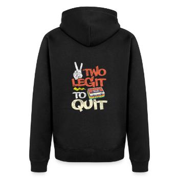 Hip-hop - Veste à capuche bio Premium Unisexe - noir - Dos - Nico (187cm)