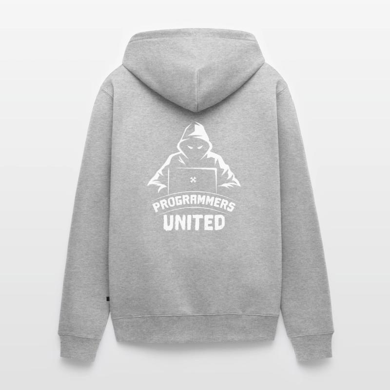 Developer Coder Programmer Unisex Premium Organic Zip Hoodie