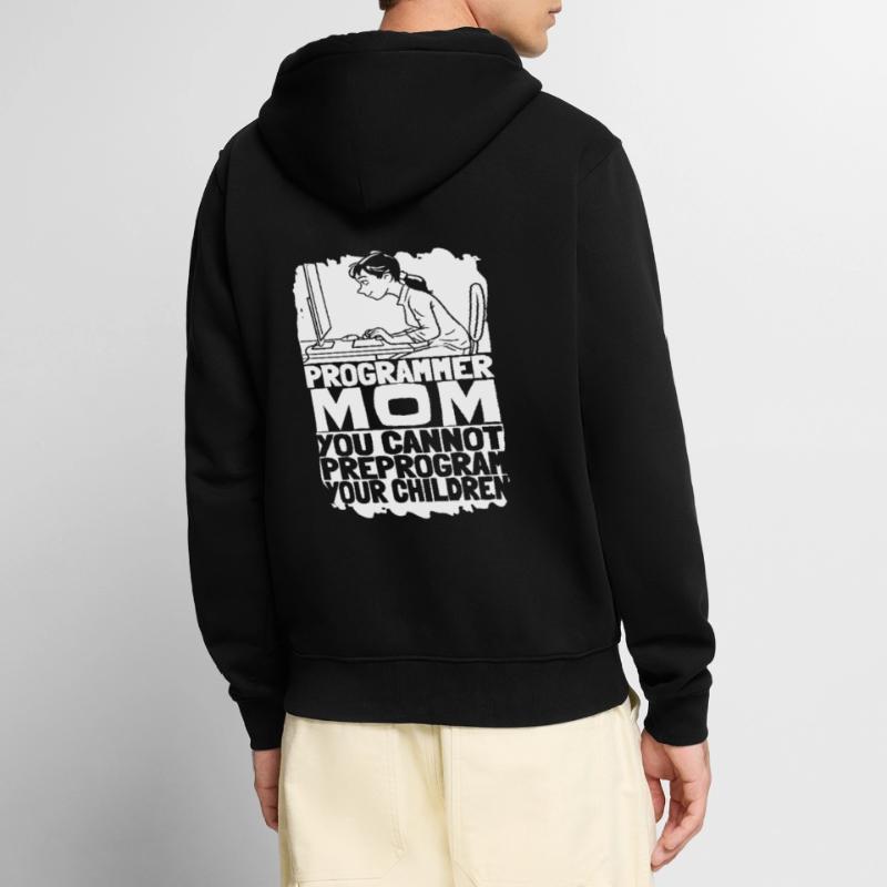 Développeur Coder Programmeur Mama Veste à capuche bio Premium Unisexe
