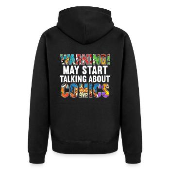 Comics Collector Comic Reader Fictional Characters - Unisex Premium Organic Zip Hoodie - black - Back - Nico (187cm)