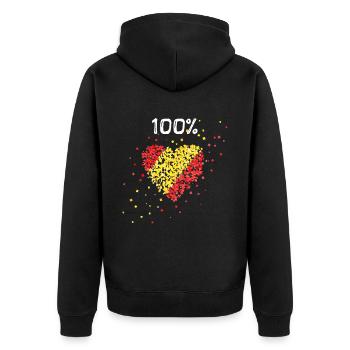 Espagne Espagnol Espagnol Drapeau espagnol Espagnefan - Veste à capuche bio Premium Unisexe - noir - Dos - Nico (187cm)
