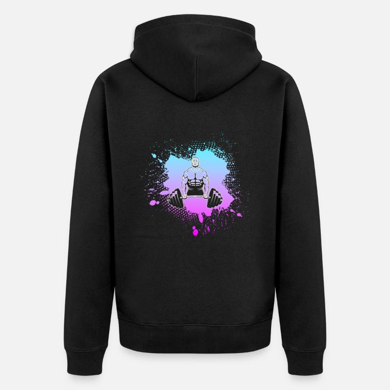 Culturisme - Veste à capuche bio Premium Unisexe - noir