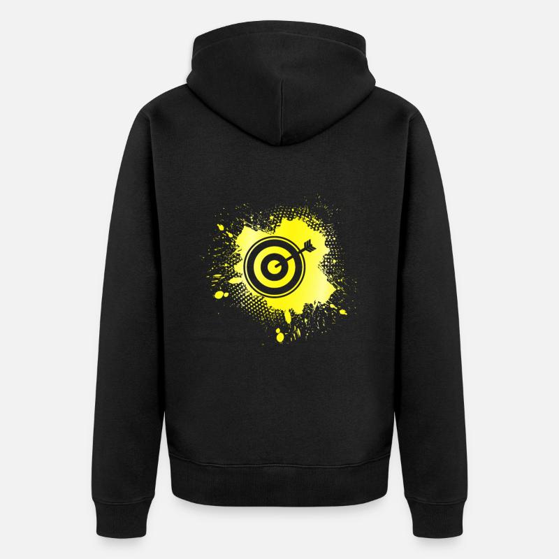 Fléchettes - Veste à capuche bio Premium Unisexe - noir