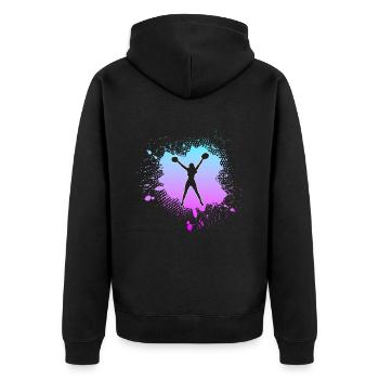 cheerleading - Veste à capuche bio Premium Unisexe - noir - Dos - Nico (187cm)