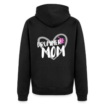 musicien de batterie - Veste à capuche bio Premium Unisexe - noir - Dos - Nico (187cm)