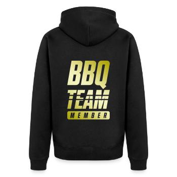 Équipe Bbq - Veste à capuche bio Premium Unisexe - noir - Dos - Nico (187cm)
