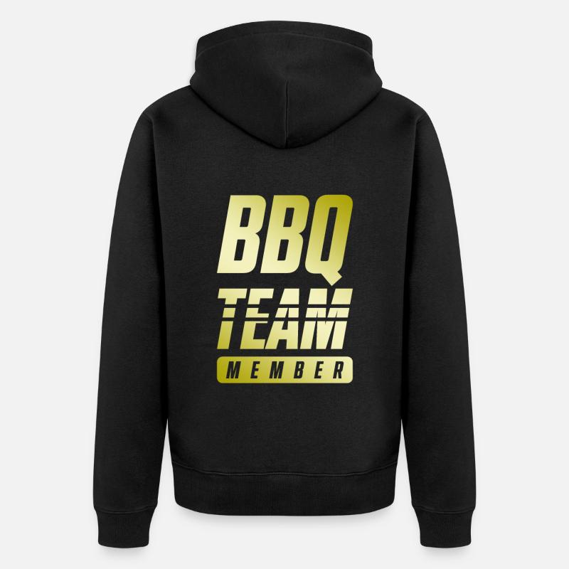 Équipe Bbq - Veste à capuche bio Premium Unisexe - noir