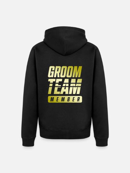 Groom Team - Unisex Premium Bio Zip Hoodie - Schwarz
