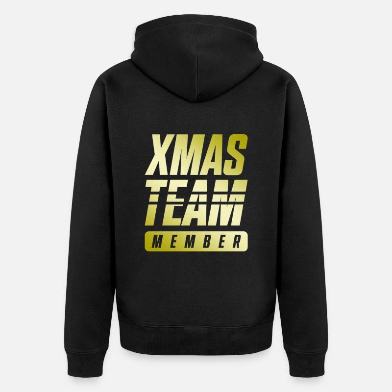 L’équipe de Noël - Veste à capuche bio Premium Unisexe - noir