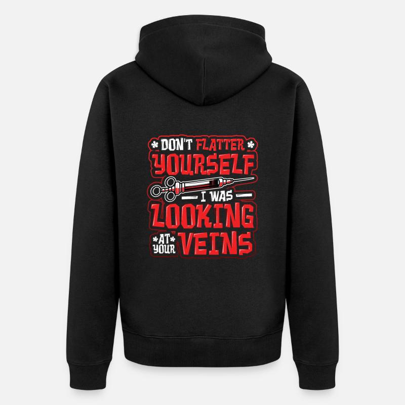 Ne pas flatter - Veste à capuche bio Premium Unisexe - noir