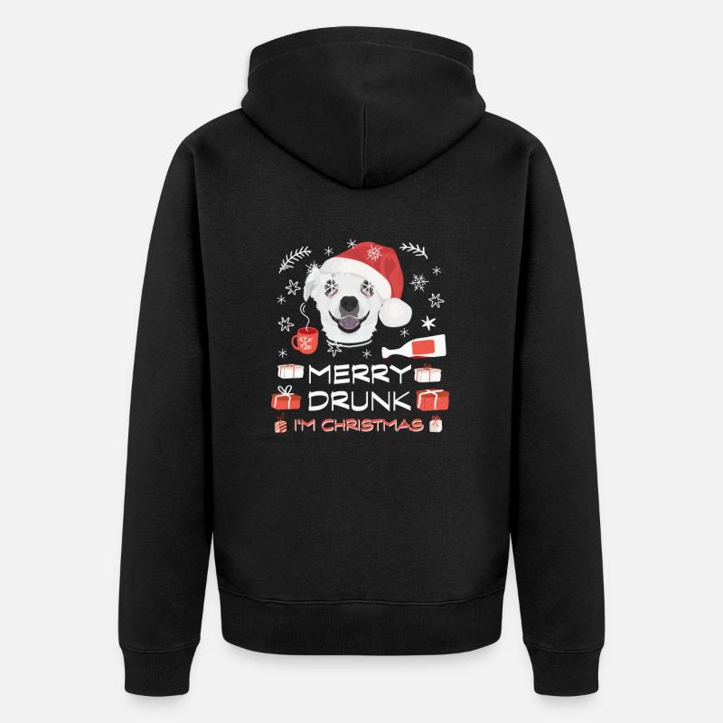 Marché de Noël de Chihuahua - Veste à capuche bio Premium Unisexe - noir