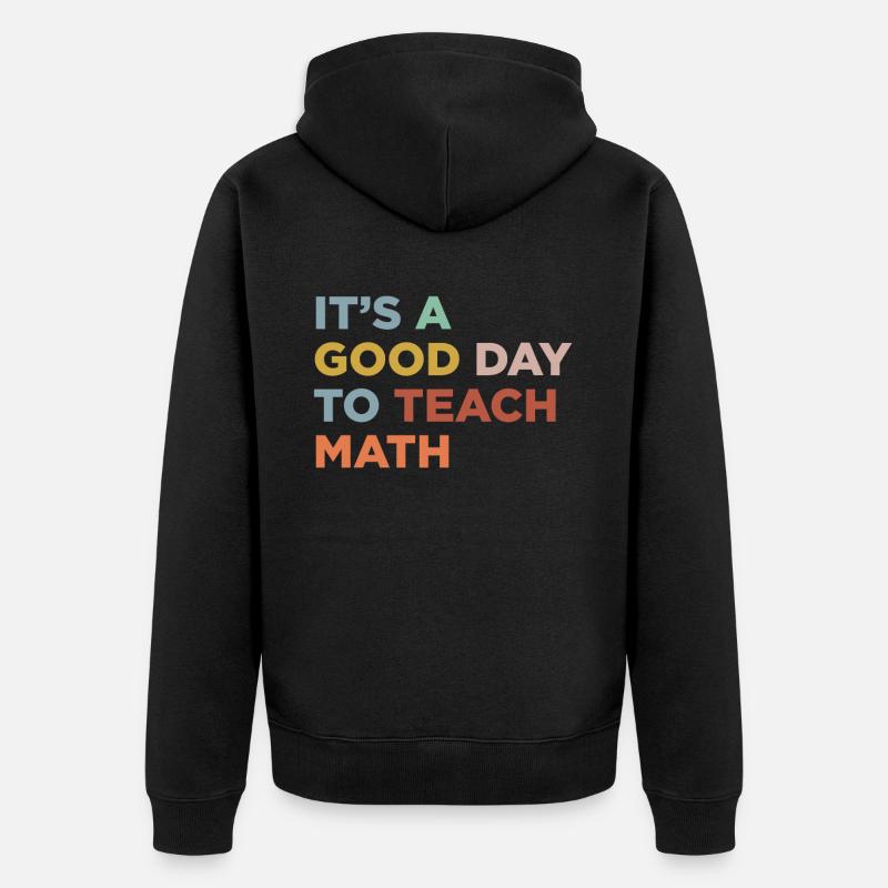 Enseigner les professeurs de mathématiques - Veste à capuche bio Premium Unisexe - noir