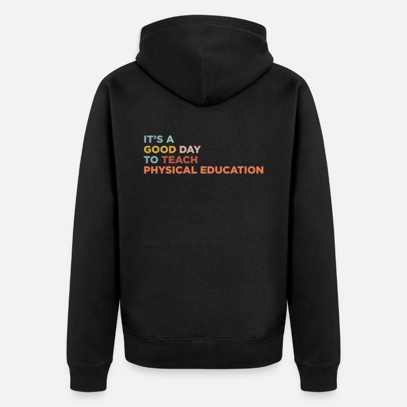 Enseigner les professeurs d’éducation physique - Veste à capuche bio Premium Unisexe - noir