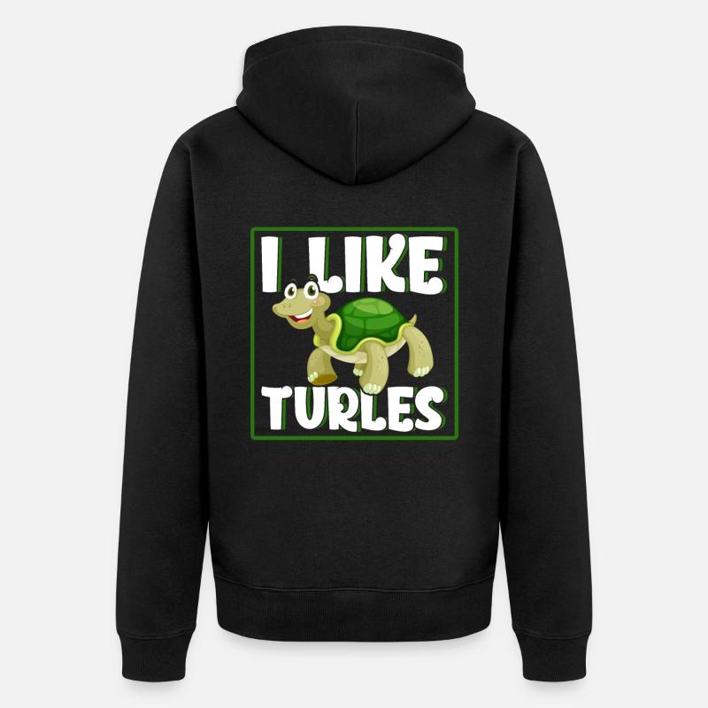 J’aime Turles - Veste à capuche bio Premium Unisexe - noir