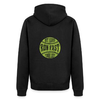Softball - Veste à capuche bio Premium Unisexe - noir - Dos - Nico (187cm)