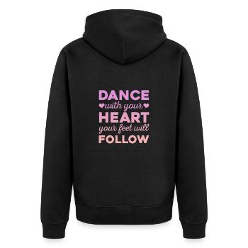 Ballet Ballerine Ballet Danseuse Danse Cadeau - Veste à capuche bio Premium Unisexe - noir - Dos - Nico (187cm)