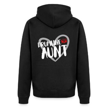 Drumline Drum Gift - Unisex Premium Organic Zip Hoodie - black - Back - Nico (187cm)
