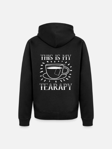 Teetrinker Teetasse Teebeutel Tee - Unisex Premium Bio Zip Hoodie - Schwarz