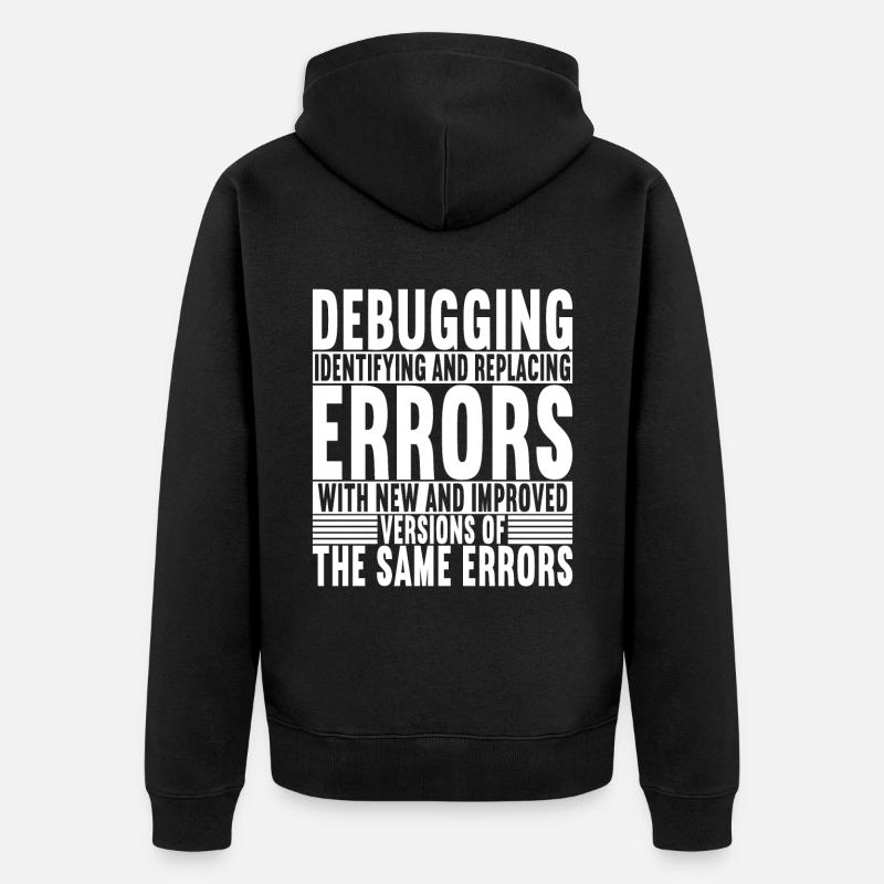 Programmer Computer Scientist - Unisex Premium Organic Zip Hoodie - black