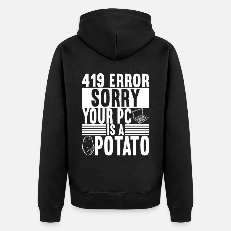 Programmer Computer Scientist - Unisex Premium Organic Zip Hoodie - black