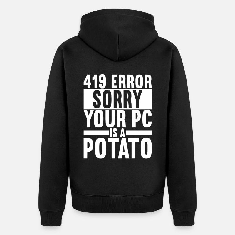 Programmer Computer Scientist - Unisex Premium Organic Zip Hoodie - black