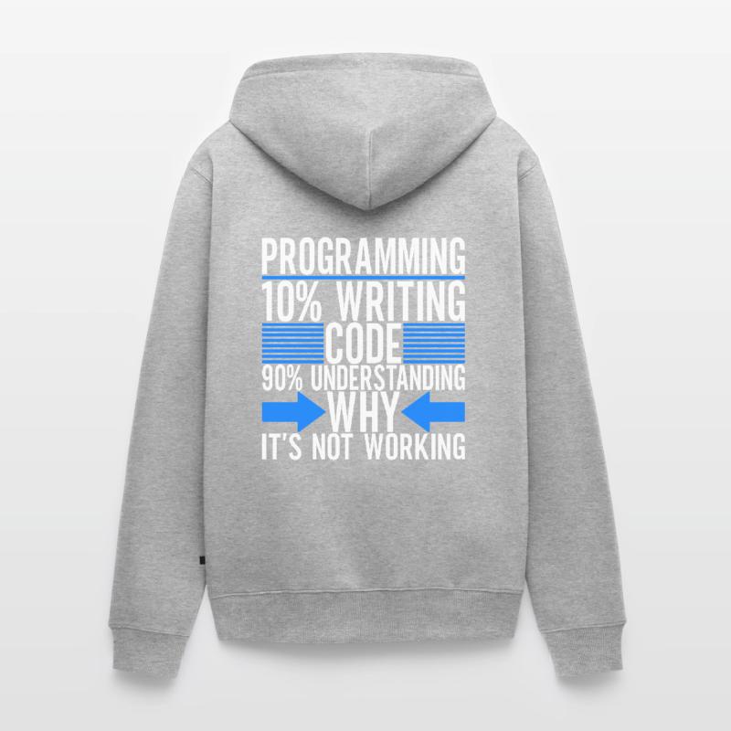 Programmer Computer Scientist Unisex Premium Organic Zip Hoodie