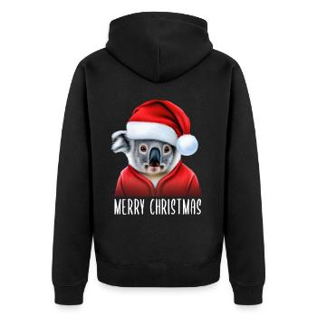 Joyeux Noël Koala - Veste à capuche bio Premium Unisexe - noir - Dos - Nico (187cm)