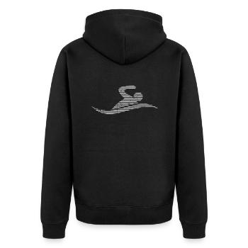 Nager - Veste à capuche bio Premium Unisexe - noir - Dos - Nico (187cm)