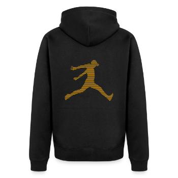 Parkour - Veste à capuche bio Premium Unisexe - noir - Dos - Nico (187cm)
