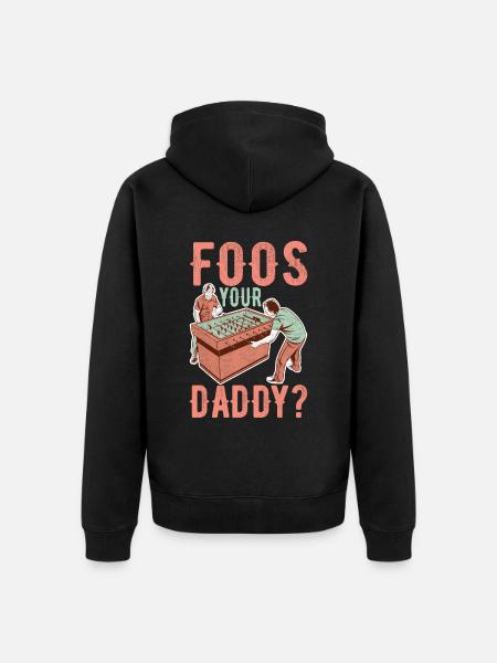 Foosball table football - Unisex Premium Organic Zip Hoodie - black