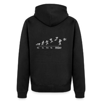 Jeu de fléchettes Dartboard Darts Darts - Veste à capuche bio Premium Unisexe - noir - Dos - Nico (187cm)