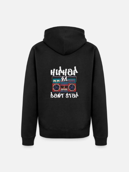 Hip-hop - Veste à capuche bio Premium Unisexe - noir