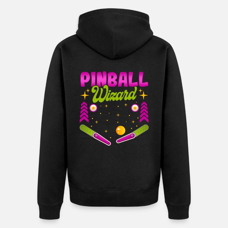 Pinball Assistant - Pinball Machine - Veste à capuche bio Premium Unisexe - noir